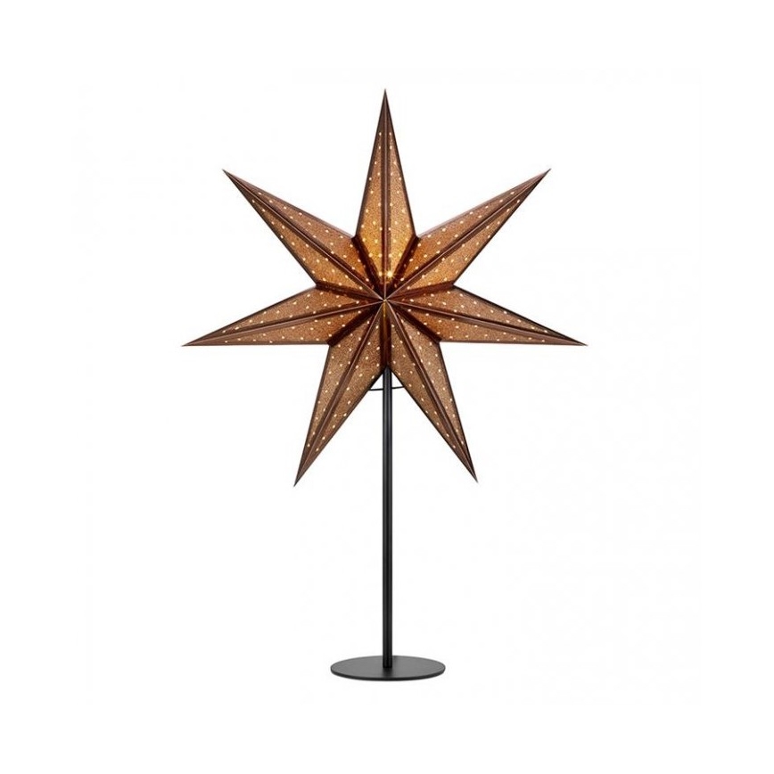 Markslöjd 705796 - Dekoracja bożonarodzeniowa GLITTER 1xE14/25W/230V 65 cm brązowa/czarna