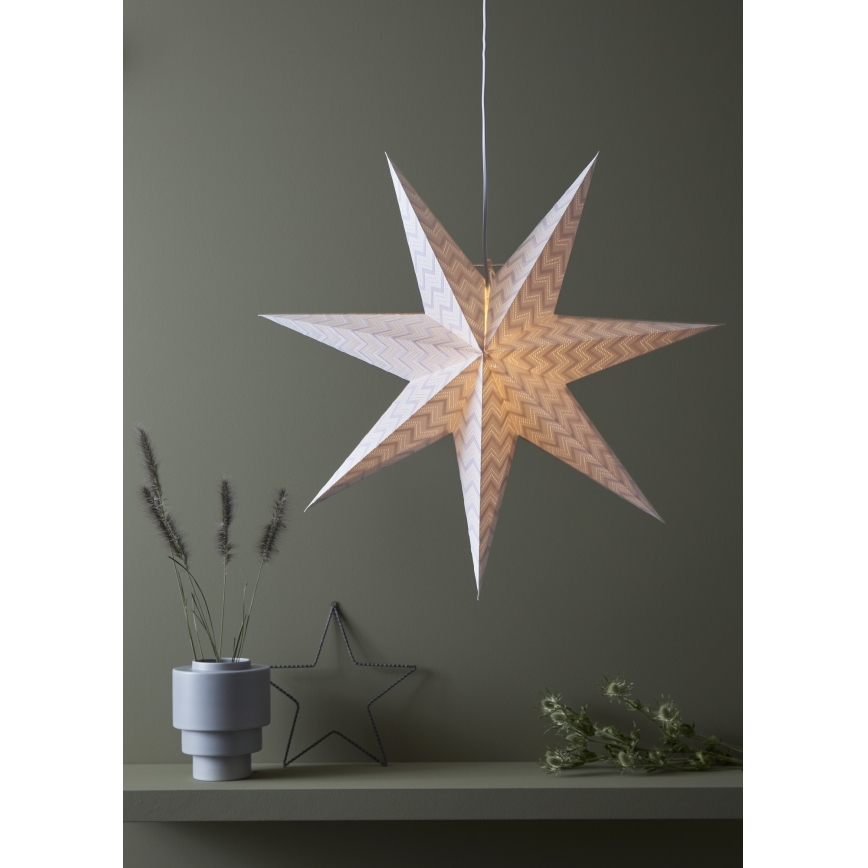 Markslöjd 705804 - Dekoracja bożonarodzeniowa ADMIRA 1xE14/25W/230V śr. 60 cm biała