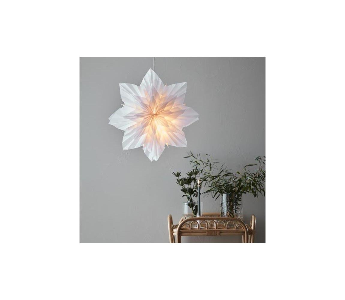Markslöjd 705834 - Dekoracja bożonarodzeniowa NEELA 1xE14/25W/230V śr. 56 cm biała