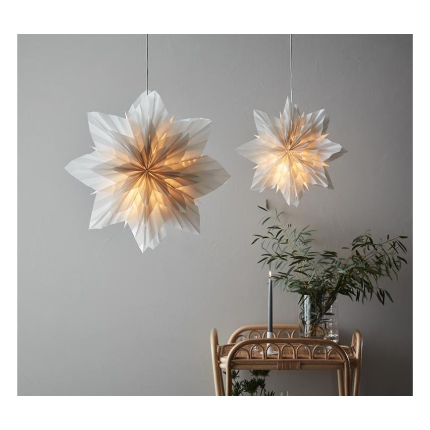 Markslöjd 705835 - Świąteczna dekoracja NEELA 1xE14/25W/230V śr. 60 cm szara