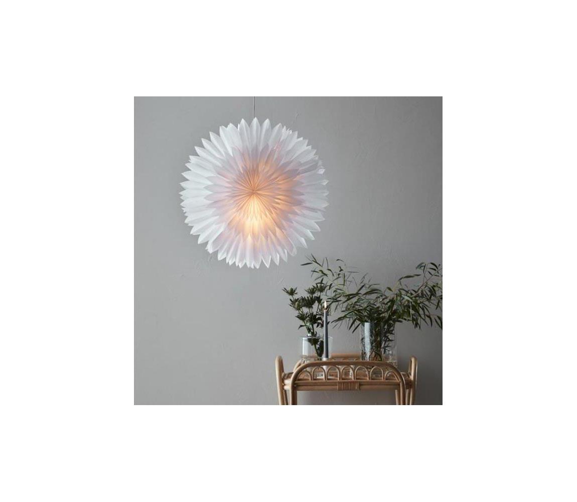 Markslöjd 705840 - Dekoracja bożonarodzeniowa SOLINA 1xE14/25W/230V śr. 58 cm biała