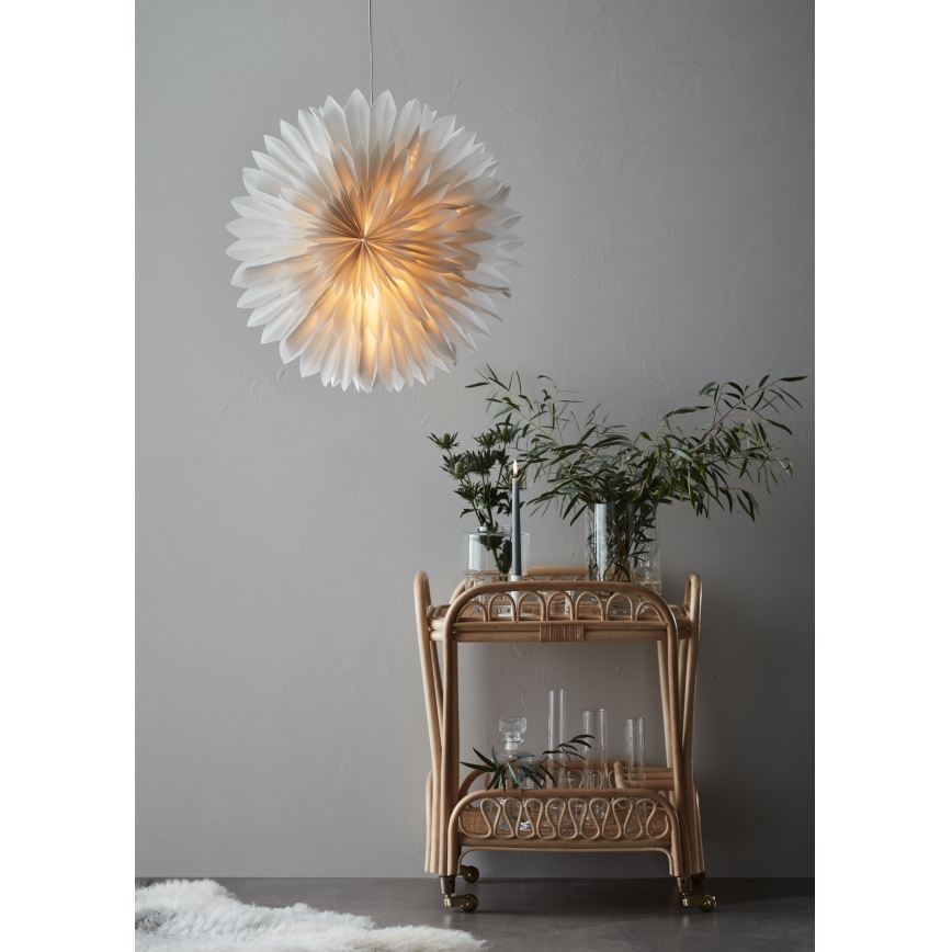 Markslöjd 705841 - Dekoracja bożonarodzeniowa SOLINA 1xE14/25W/230V śr. 60 cm biała