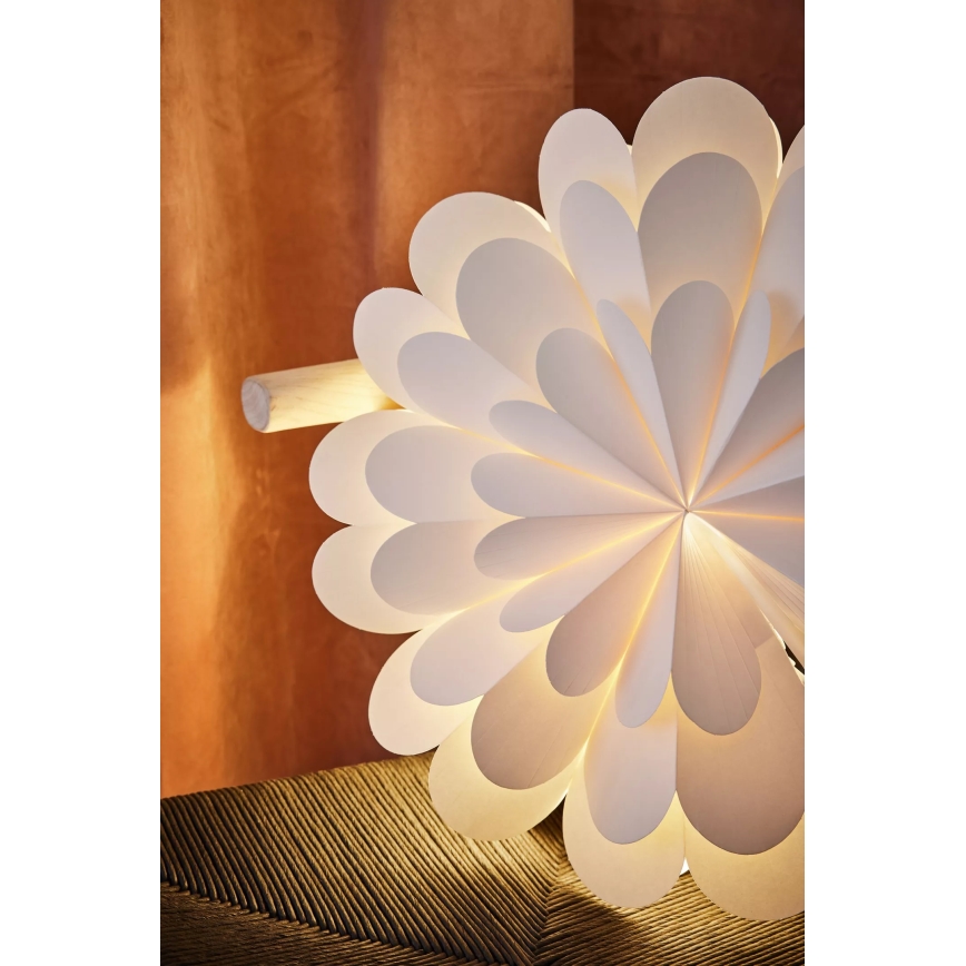 Markslöjd 705944 - Dekoracja bożonarodzeniowa MARAVILLA 1xE14/25W/230V śr. 45 cm biała