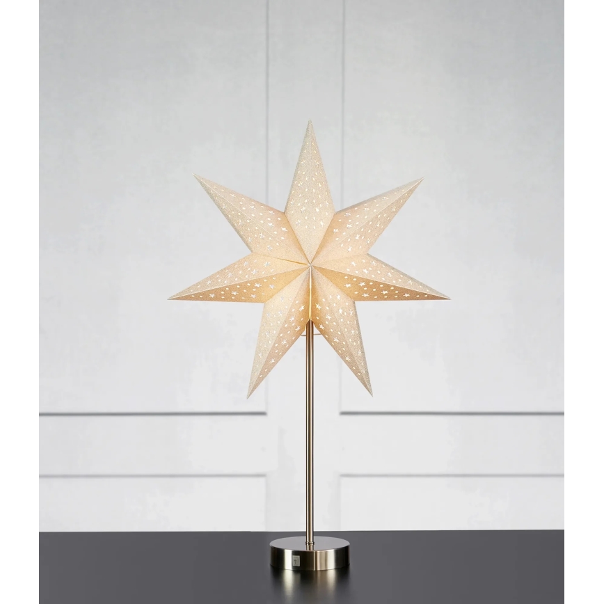 Markslöjd 706053 - LED Świąteczna dekoracja MATHILDA LED/0,2W/3xAA 68 cm beżowy/matowy chrom