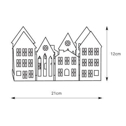 Markslöjd 706365 - LED świecznik świąteczny YORK 3xLED/0,1W/1xCR2032 szary