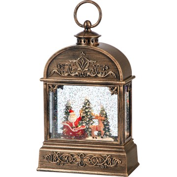 Markslöjd 706408 - Dekoracja świąteczna LED JINGLE LED/0,5W/3xAA brąz/patyna