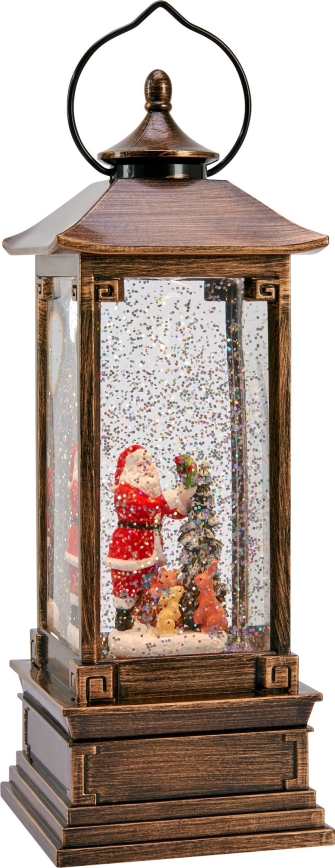 Markslöjd 706445 - Dekoracja świąteczna LED NOEL LED/0,5W/3xAA latarnia brązowa