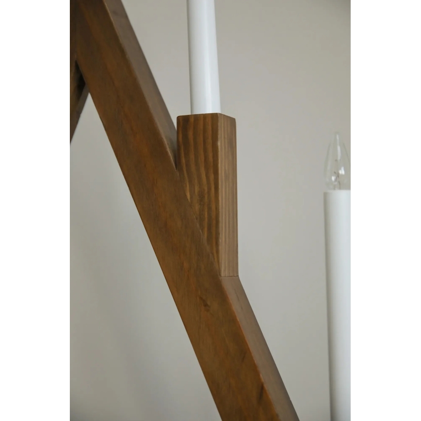 Markslöjd 706471 - Świecznik świąteczny BJURFORS 5xE10/3W/230V sosna/brązowy