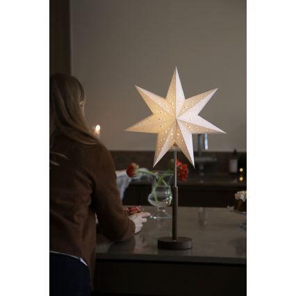 Markslöjd 706493 - Ładowalna świąteczna dekoracja LED NOELLA LED/0,5W/3,7V 2000 mAh brązowa/biała