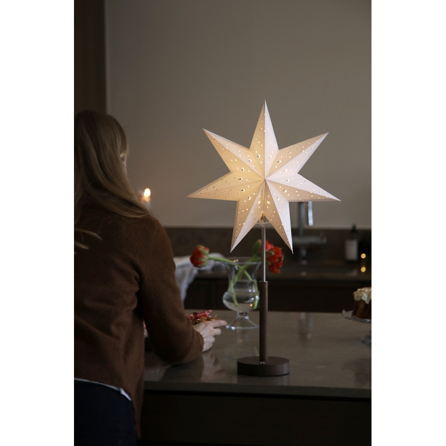 Markslöjd 706493 - Ładowalna świąteczna dekoracja LED NOELLA LED/0,5W/3,7V 2000 mAh brązowa/biała