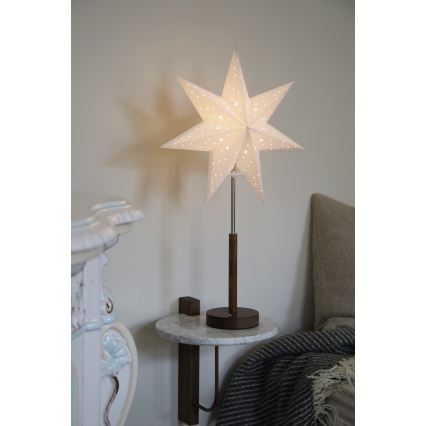 Markslöjd 706493 - Ładowalna świąteczna dekoracja LED NOELLA LED/0,5W/3,7V 2000 mAh brązowa/biała