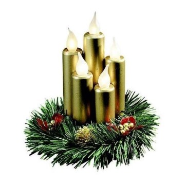 Markslöjd 8056,910 - Świąteczna świeczka HANNA 5xE10/3W/230V 20 cm