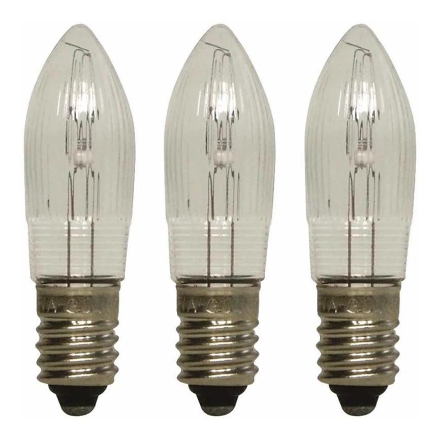 Markslöjd 8264 - ZESTAW 3x Przemysłowa świąteczna żarówka TOPPLAMPA E10/3W/55V