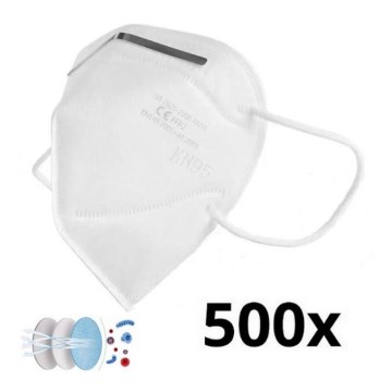 Maseczki ochronne - FACE MASK maska respiracyjna FFP2 NR (KN95) 500 szt.
