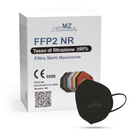 Maska ochronna FFP2 NR CE 0598 czarny 50szt.