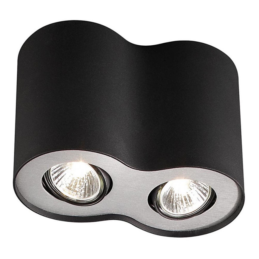 Massive 56332/30/10 - Lampa sufitowa NERO 2xGU10/50W/230V