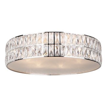 MAXLIGHT C0122 - Plafon DIAMANTE 6xG9/42W/230V śr. 46 cm chrom błyszczący