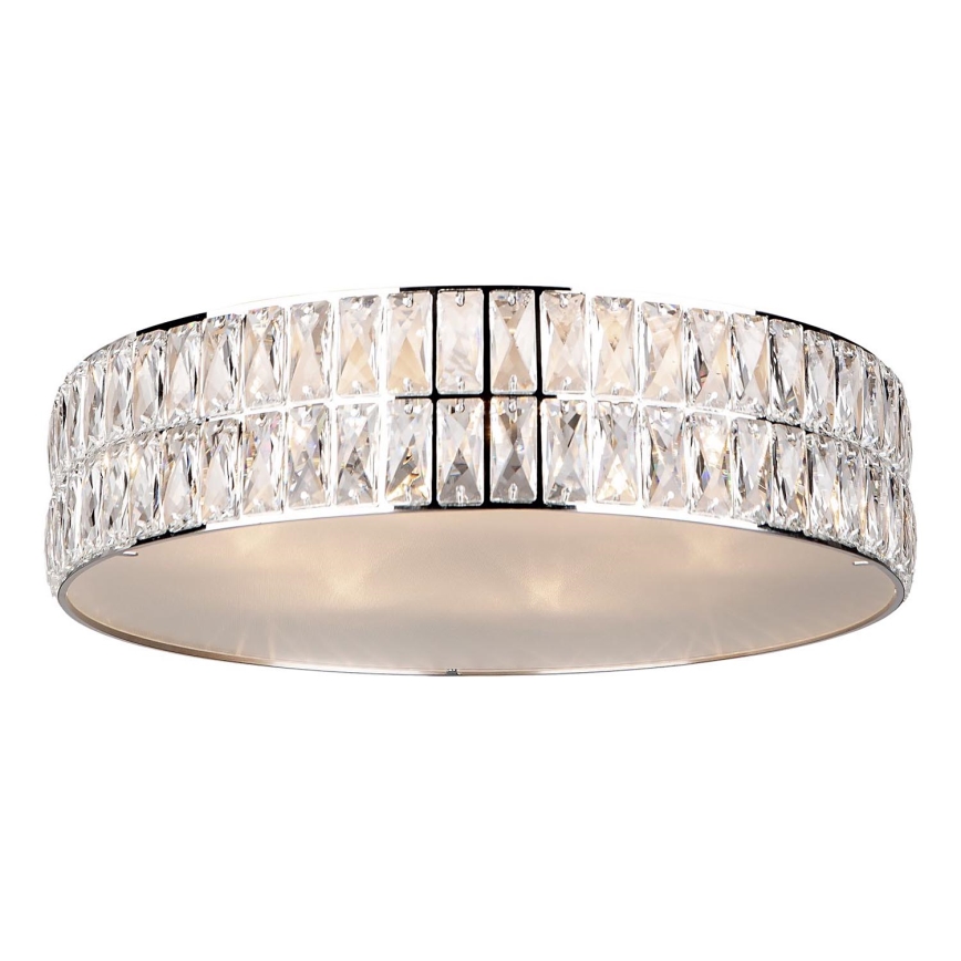 MAXLIGHT C0122 - Plafon DIAMANTE 6xG9/42W/230V śr. 46 cm chrom błyszczący