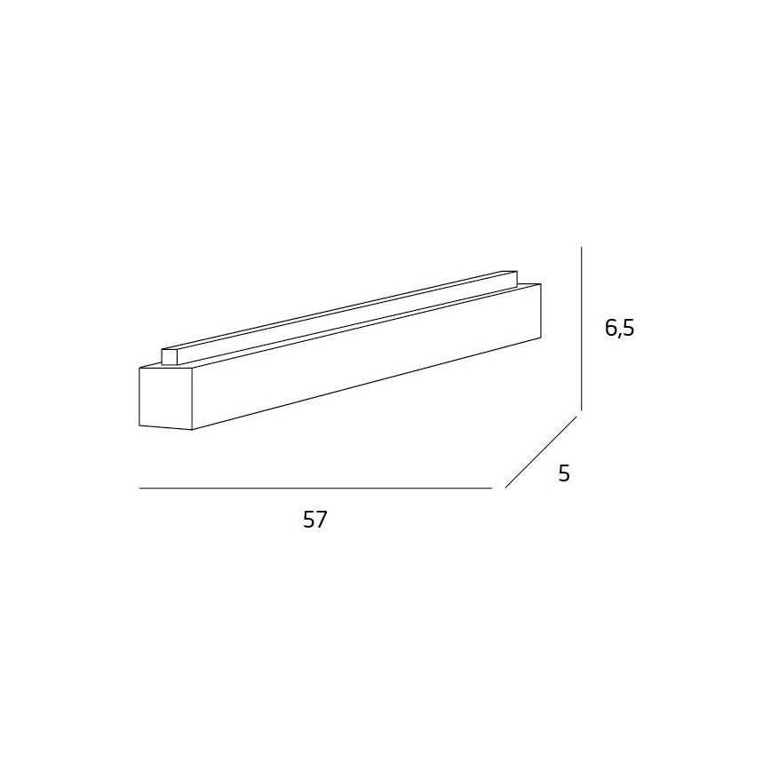 MAXLIGHT C0124 - LED Plafon LINEAR LED/18W/230V 57 cm biały