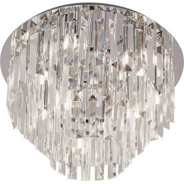 MAXLIGHT C0136 - Plafon MONACO 9xG9/40W/230V śr. 42 cm chrom błyszczący