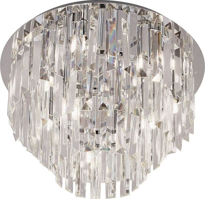 MAXLIGHT C0136 - Plafon MONACO 9xG9/40W/230V śr. 42 cm chrom błyszczący