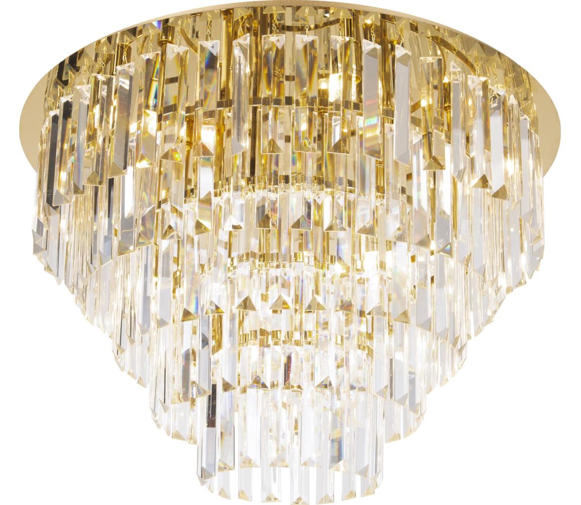 MAXLIGHT C0224 - Plafon MONACO 16xG9/40W/230V śr. 80 cm złoty