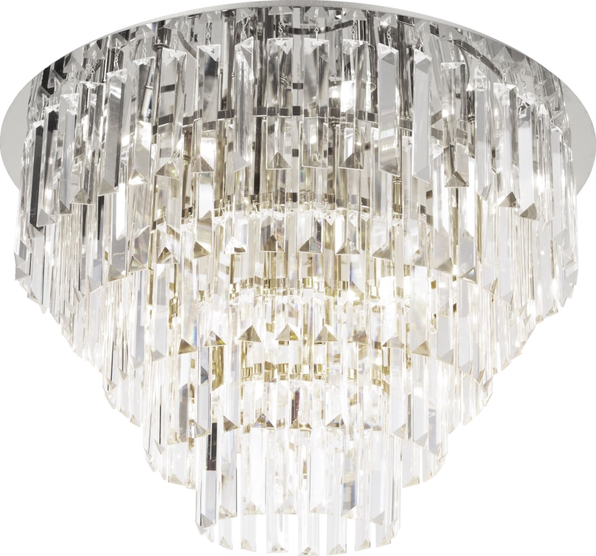 MAXLIGHT C0225 - Plafon MONACO 16xG9/40W/230V śr. 80 cm chrom błyszczący
