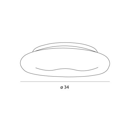 MAXLIGHT C0233 - LED Plafon DUO LED/10W/230V śr. 34 cm biały