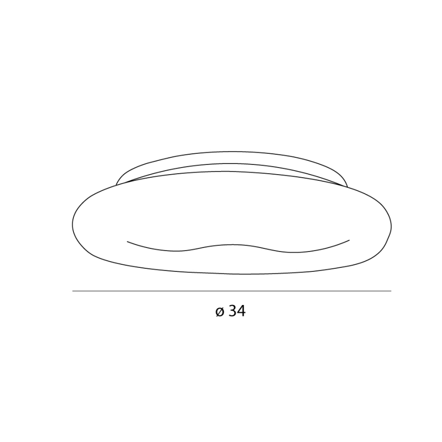 MAXLIGHT C0233 - LED Plafon DUO LED/10W/230V śr. 34 cm biały