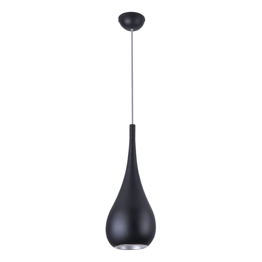 MAXLIGHT P0233 - Żyrandol na lince DROP 1xE27/40W/230V śr. 20 cm czarny