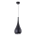 MAXLIGHT P0233 - Żyrandol na lince DROP 1xE27/40W/230V śr. 20 cm czarny