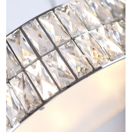 MAXLIGHT P0236 - Żyrandol na lince DIAMANTE 5xG9/42W/230V śr. 38 cm chrom błyszczący