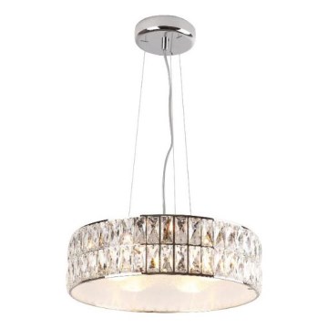 MAXLIGHT P0238 - Żyrandol na lince DIAMANTE 6xG9/42W/230V śr. 46 cm chrom błyszczący