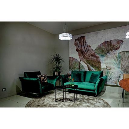 MAXLIGHT P0238 - Żyrandol na lince DIAMANTE 6xG9/42W/230V śr. 46 cm chrom błyszczący