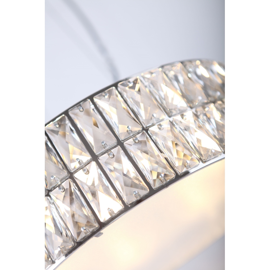 MAXLIGHT P0238 - Żyrandol na lince DIAMANTE 6xG9/42W/230V śr. 46 cm chrom błyszczący