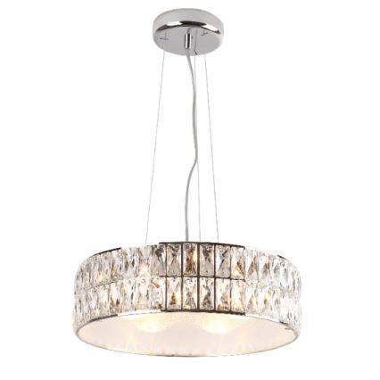 MAXLIGHT P0238 - Żyrandol na lince DIAMANTE 6xG9/42W/230V śr. 46 cm chrom błyszczący