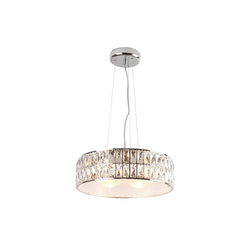 MAXLIGHT P0238 - Żyrandol na lince DIAMANTE 6xG9/42W/230V śr. 46 cm chrom błyszczący