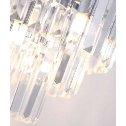 MAXLIGHT P0259 - Żyrandol na lince MONACO 9xG9/40W/230V śr. 42 cm chrom błyszczący