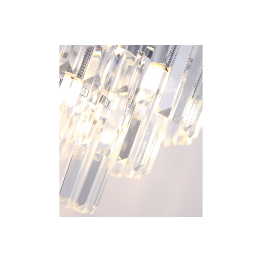 MAXLIGHT P0259 - Żyrandol na lince MONACO 9xG9/40W/230V śr. 42 cm chrom błyszczący