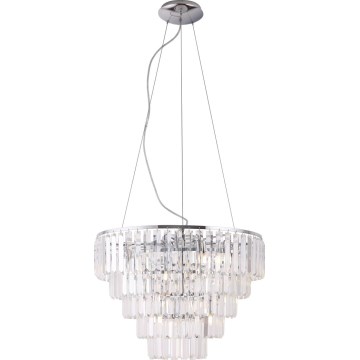 MAXLIGHT P0260 - Żyrandol na lince MONACO 15xG9/40W/230V śr. 60 cm chrom błyszczący