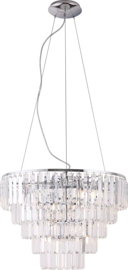 MAXLIGHT P0260 - Żyrandol na lince MONACO 15xG9/40W/230V śr. 60 cm chrom błyszczący