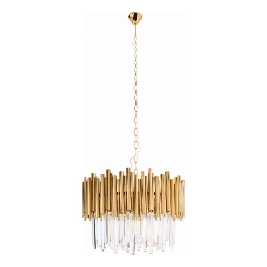 MAXLIGHT P0284 - Żyrandol na łańcuchu VOGUE 12xE14/40W/230V śr. 60 cm złoty