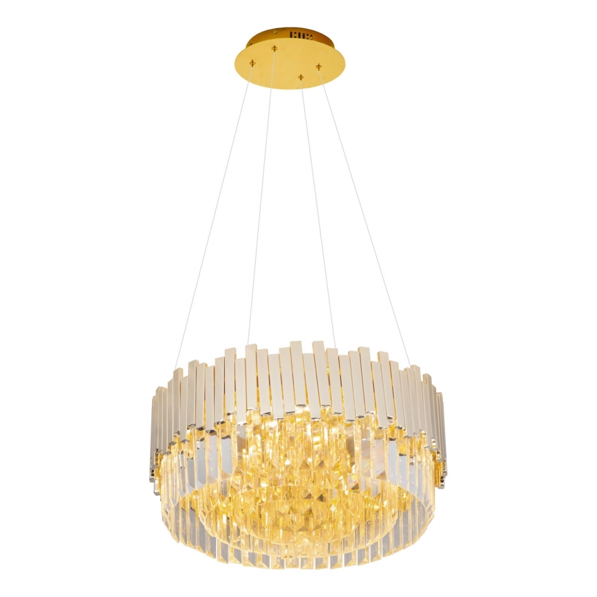 MAXLIGHT P0368 - Żyrandol na lince TREND 8xE14/40W/230V śr. 45 cm złoty