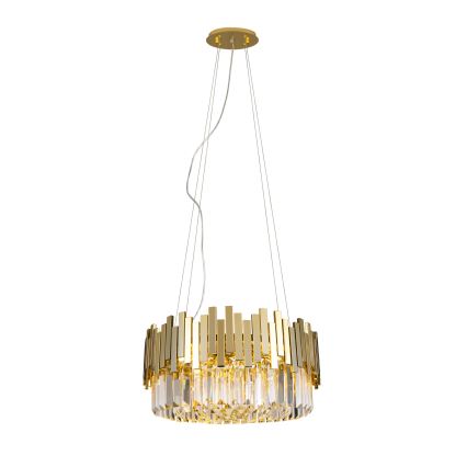 MAXLIGHT P0368 - Żyrandol na lince TREND 8xE14/40W/230V śr. 45 cm złoty