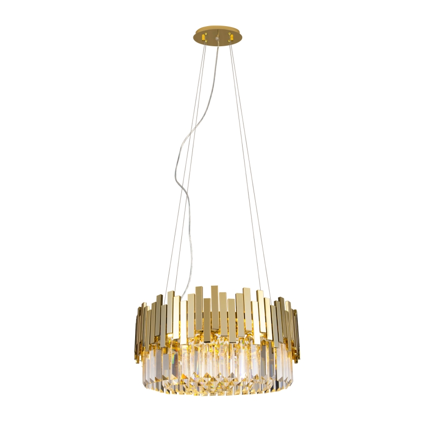MAXLIGHT P0368 - Żyrandol na lince TREND 8xE14/40W/230V śr. 45 cm złoty