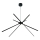 MAXLIGHT P0412 - LED Żyrandol na lince SPIDER LED/33W/230V czarny