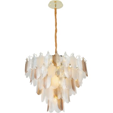 MAXLIGHT P0418 - Żyrandol na łańcuchu ARWENA 15xE14/40W/230V śr. 80 cm złoty