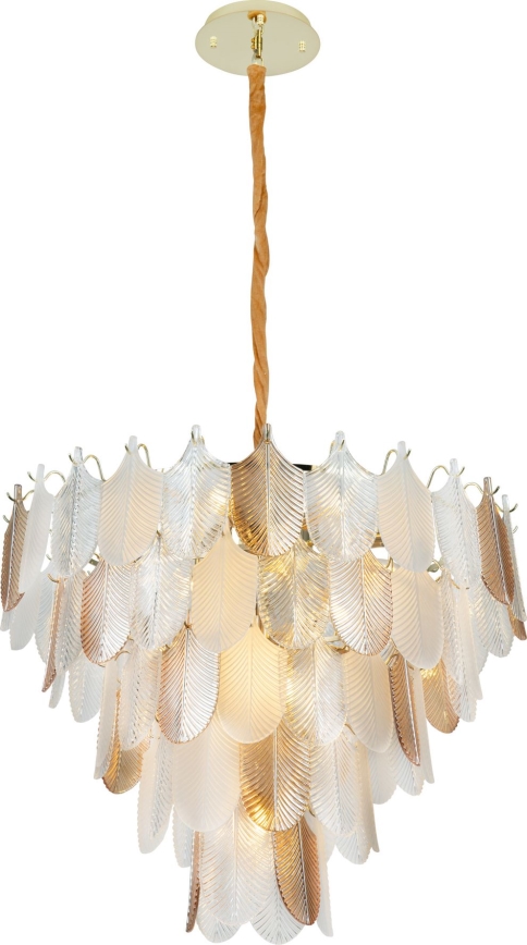 MAXLIGHT P0418 - Żyrandol na łańcuchu ARWENA 15xE14/40W/230V śr. 80 cm złoty