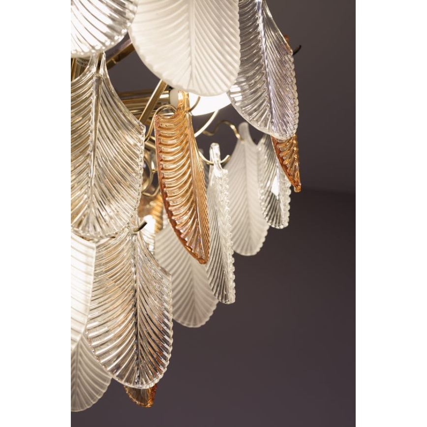 MAXLIGHT P0418 - Żyrandol na łańcuchu ARWENA 15xE14/40W/230V śr. 80 cm złoty