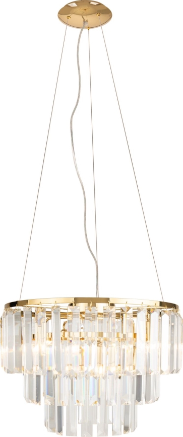 MAXLIGHT P0423 - Żyrandol na lince MONACO 9xG9/40W/230V śr. 42 cm złoty